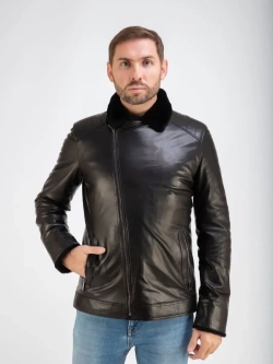 Дубленка мужская натуральная авиатор куртка зимняя Турция