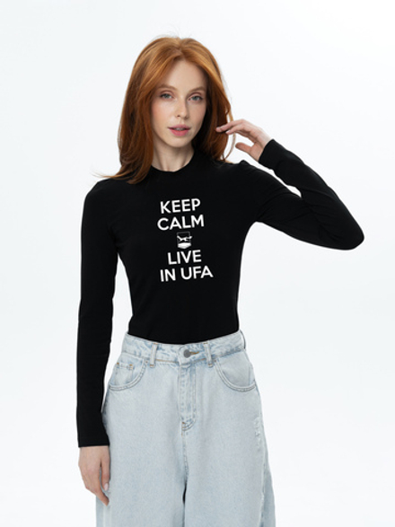 Лонгслив женский «Живи в Уфе»