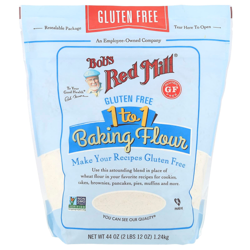 Bob's Red Mill, Мука для выпечки 1: 1 без глютена, 1,24 кг (44 унции)
