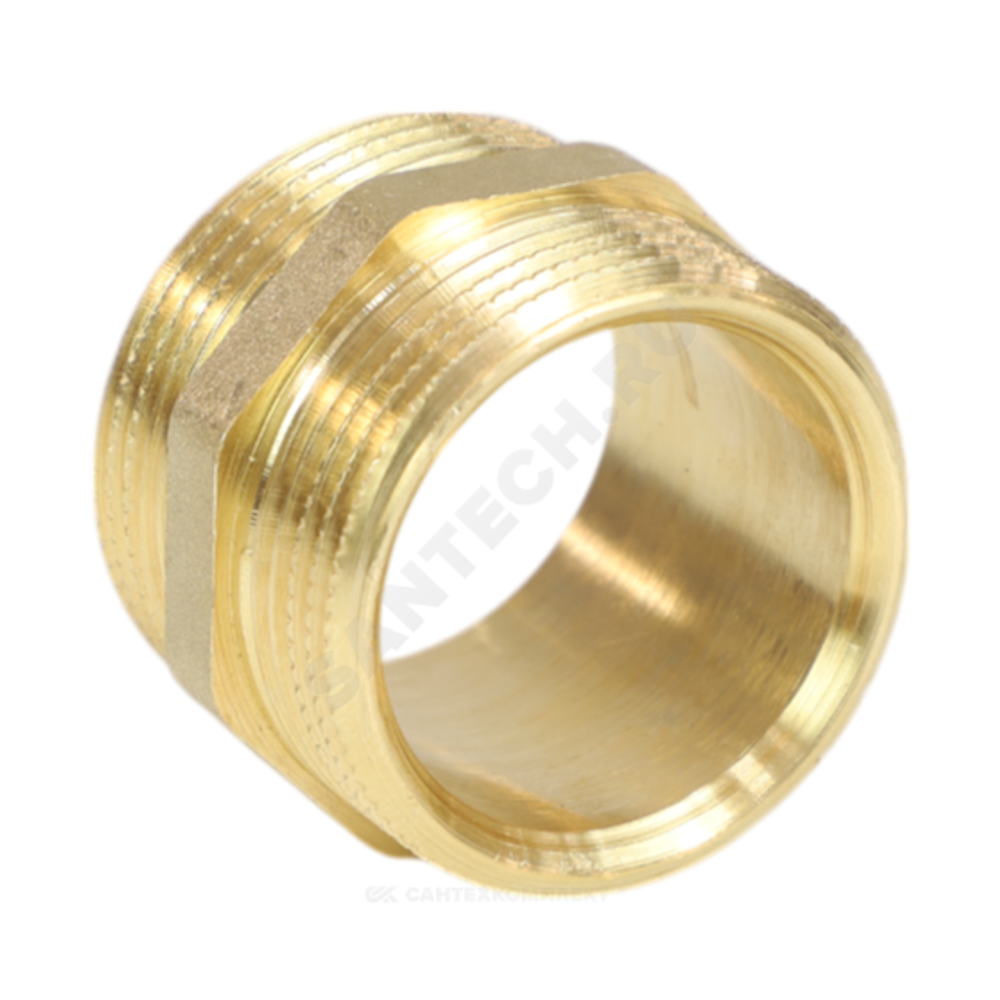 Ниппель латунь Ду 20 (3/4") НР LD LD.65.501.20