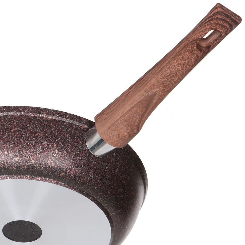 Сковорода алюминий, 24 см, антиприг, Kukmara, Granit Ultra, красн, сга242а, съем руч