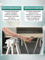 Краска для мебели, дерева и пластика матовая без запаха Гумвнутрянка палисандр 1 литр.