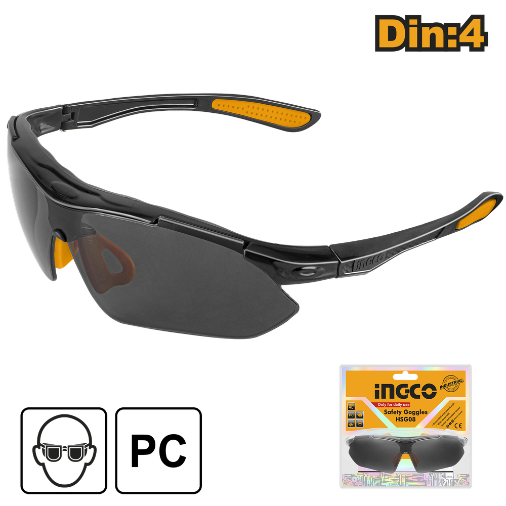 Защитные открытые очки INGCO HSG08 INDUSTRIAL