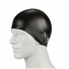 Шапочка для плав. дет. SPEEDO Plain Flat Silicone Cap Jr, 8-709900001, ЧЕРНЫЙ, силикон