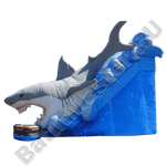 Детский надувной батут-горка "Акула"