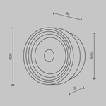 Настенный светильник (бра) Maytoni MOD493WL-L6BSK2