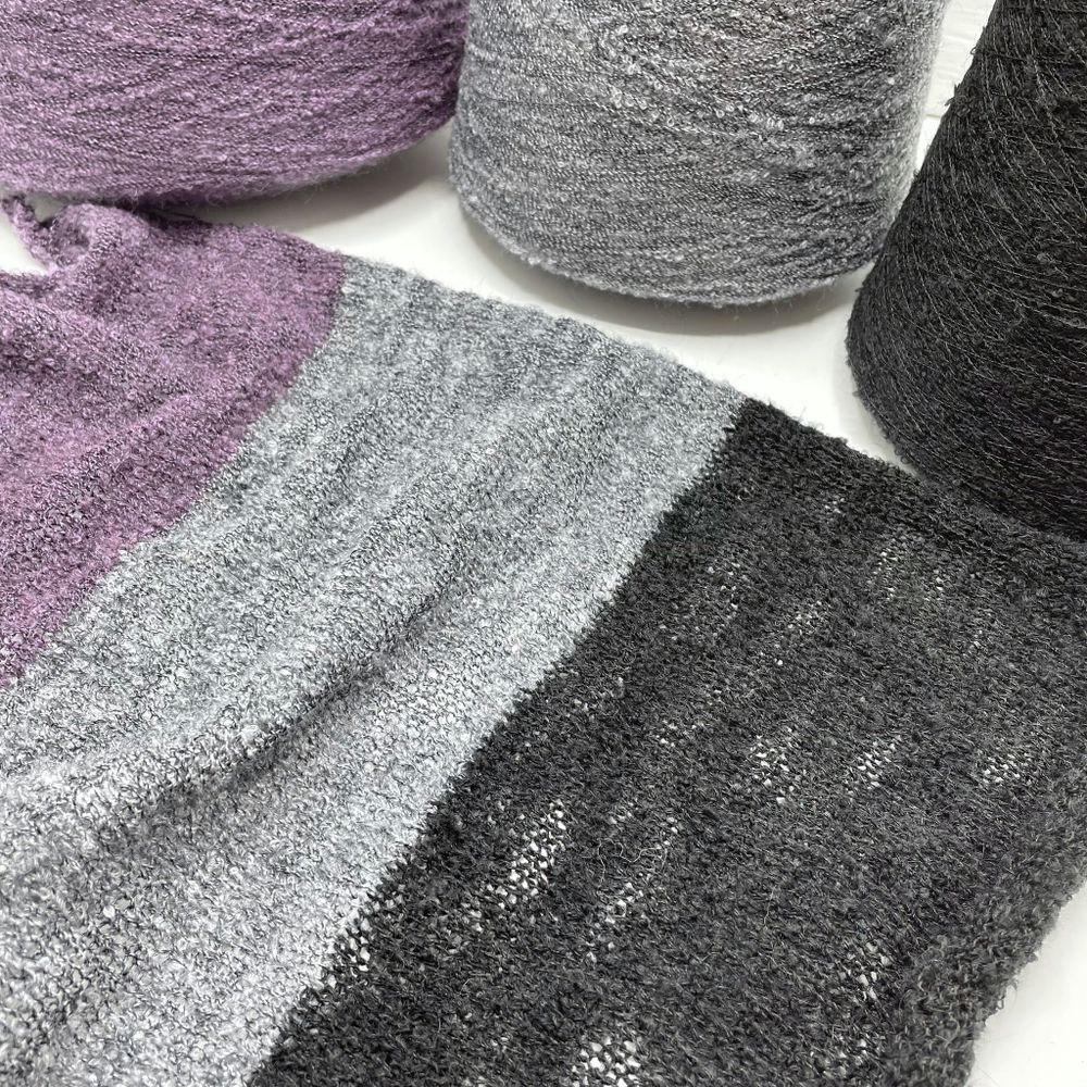 Бобинная пряжа для вязания (300 гр) Букле Фламме Lagopolane 30% кид мохер 30% нейлон 40% полиакрил