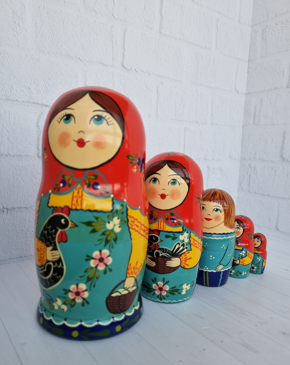 Матрешка "с курочкой" традиция 5мест