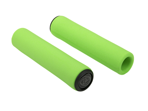 Грипсы AGR SILICONE ELITE 130мм Green-Neon 96г. силиконовые неоновые AUTHOR
