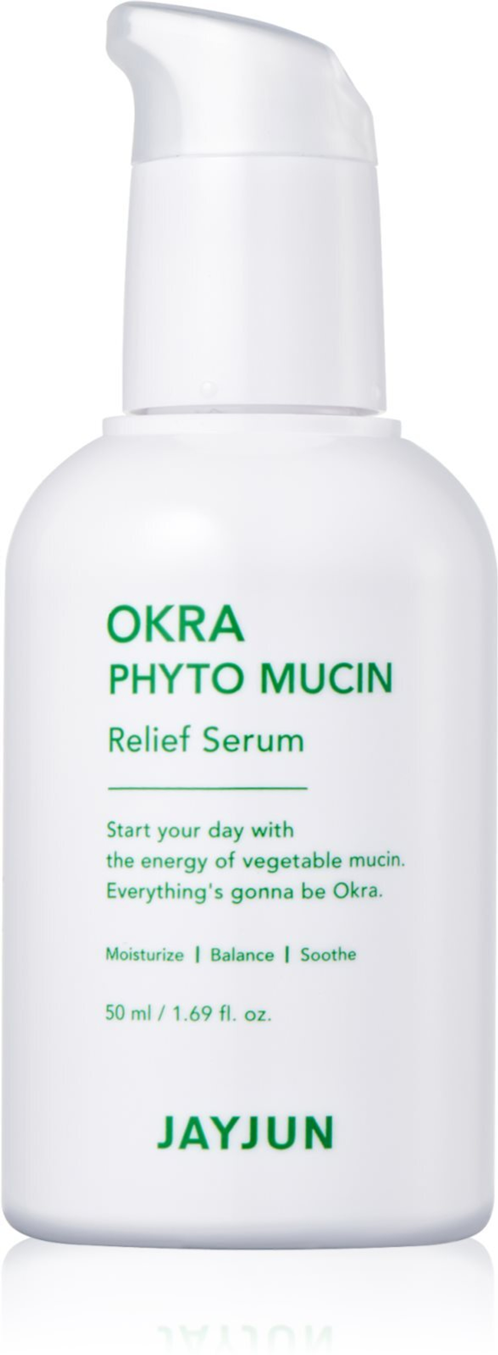 Jayjun Okra Phyto Mucin - нежная сыворотка для кожи успокаивает и укрепляет чувствительную кожу /   50  ml  / GTIN 8809495897186