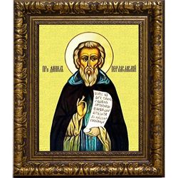 Даниил Переяславский Преподобный. Икона на холсте.