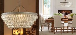 Подвесная Люстра Clarissa Glass Drop Petite Round Chandelier By Imperiumloft