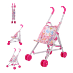 Коляска-трость для куклы, сиреневая, пакет 812CS