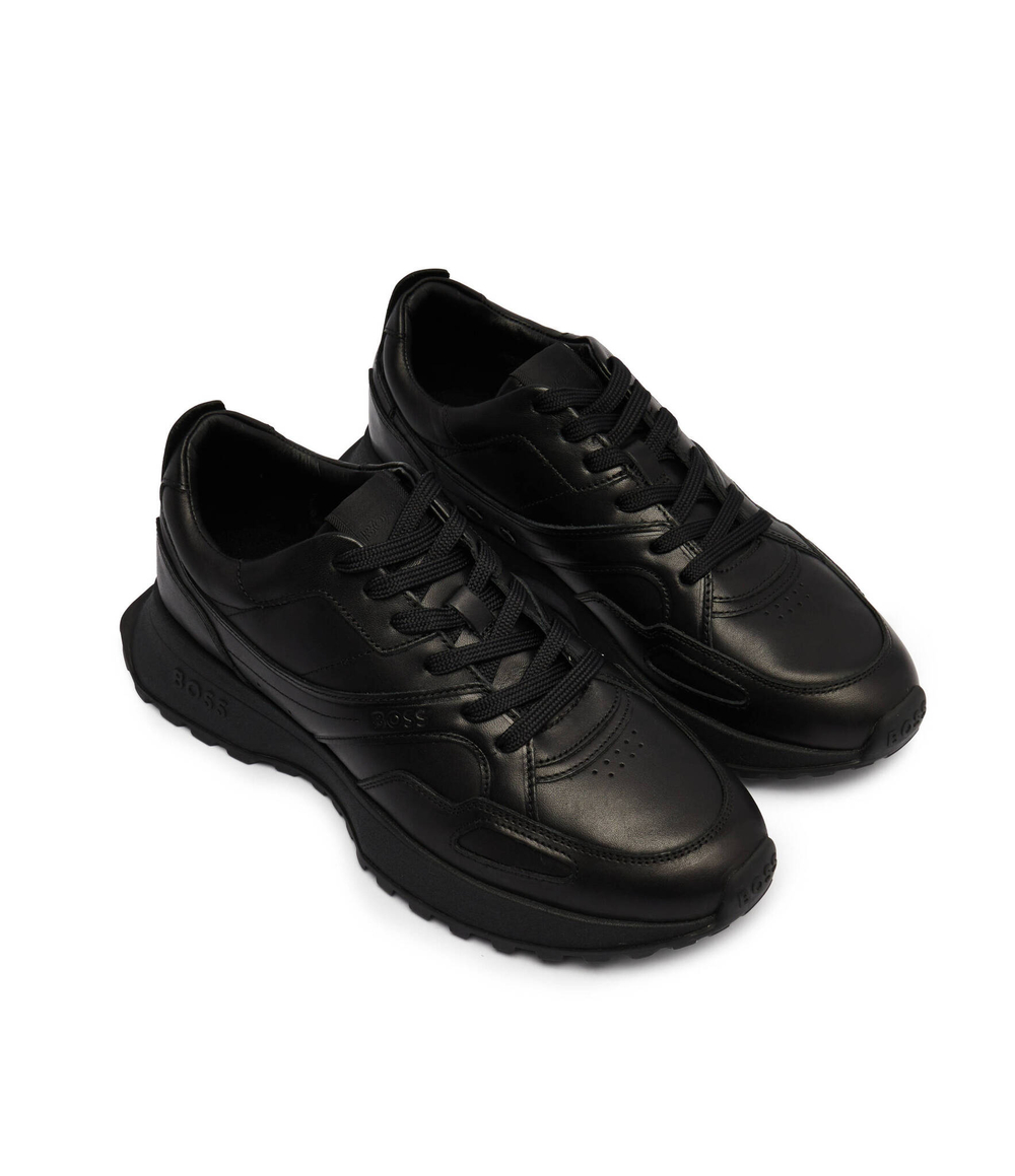 Кожаные кроссовки jonah_runn BOSS BLACK - черный(50522818)