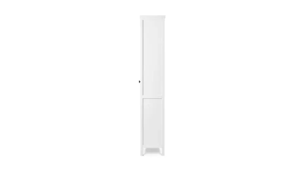Шкаф-витрина стекло/панель - аналог IKEA HEMNES / ХЕМНЭС/ ХЕМНЕС / КЫМОР / ИКЕА 49х198х37 см, белый