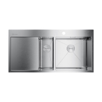 Мойка Omoikiri Akisame 100-2-R-IN нерж. сталь | Нержавеющая сталь