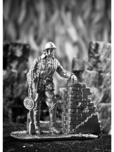 Оловянный солдатик Пулеметчик. Сталинград, 1943 г.