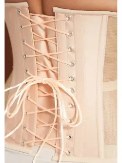 Нюдовый прозрачный корсет MINI