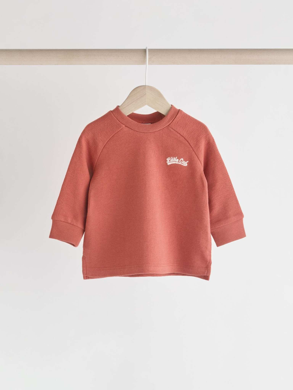 Свитшот и штаны в комплекте для малышей Next N22-636, Кирпичный, Бежевый