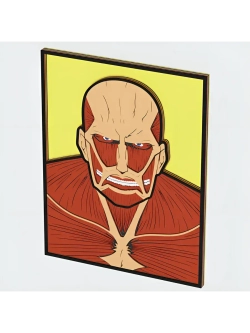 3D Картина по номерам из дерева Колоссальный Титан, 23x30 см