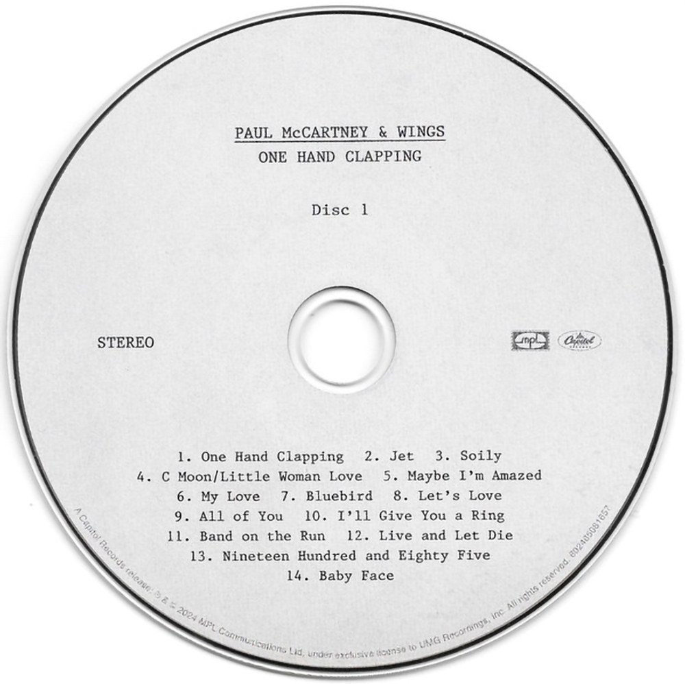 Paul McCartney & Wings / One Hand Clapping (2CD)