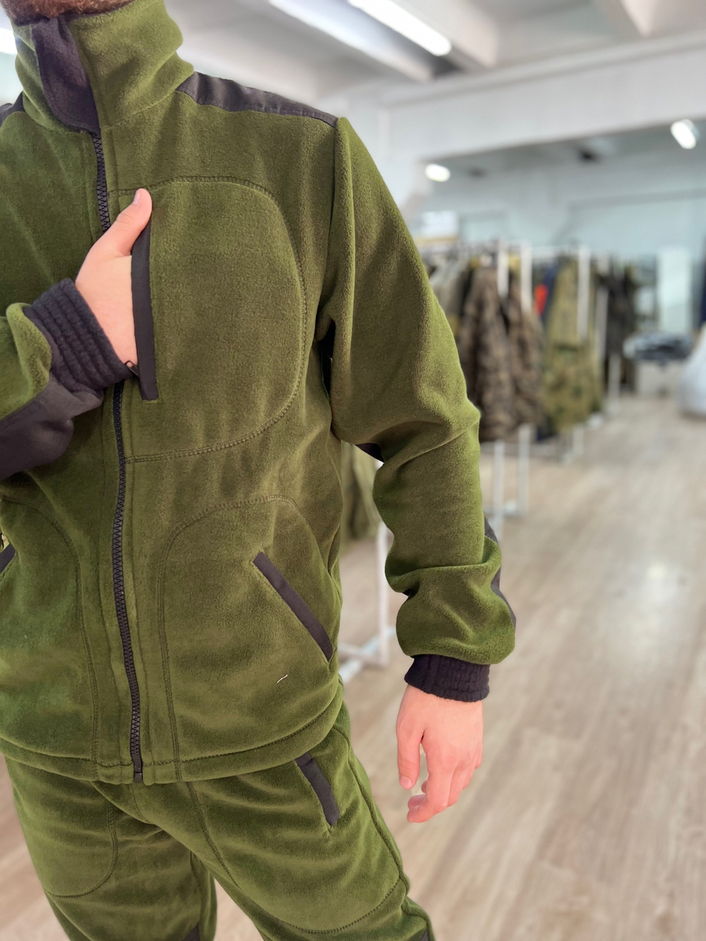 Костюм флисовый / олива