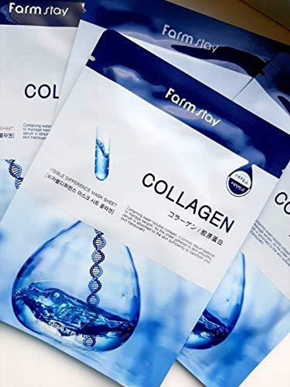 Тканевая маска с коллагеном FarmStay Visible difference mask sheet collagen