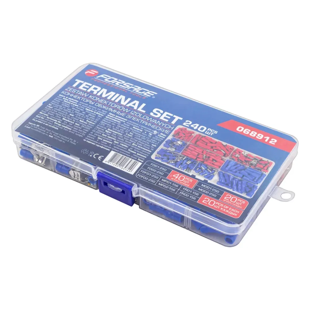 Коннекторы обжимные электрические 240шт. Forsage F-068912