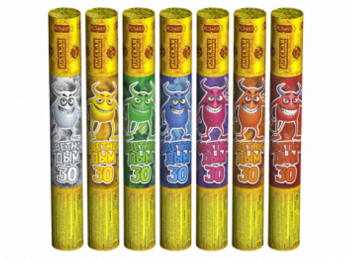 Цветной дым 30 МИКС (1 шт)