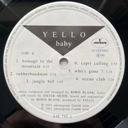 Винтажная виниловая пластинка LP Yello Baby (Германия 1991)