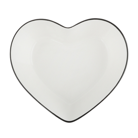 MILLIMI Соло Блюдо в форме сердца, 700мл, 17,5х16х6,5см, фарфор