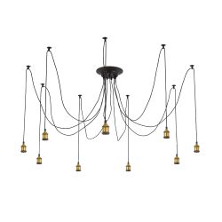 Citilux Эдисон CL451091 Люстра паук Венге Бронза