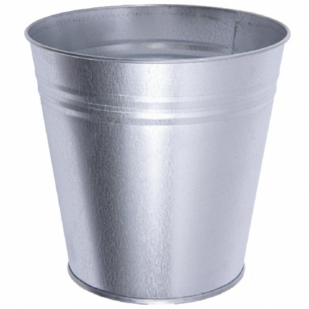 Вазон металл БЕЗ РУЧЕК/Высота 20.5см/5л