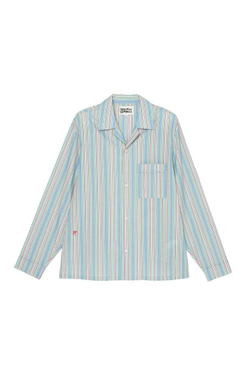 ZARA X BENITO ANTONIO РУБАШКА В ПОЛОСКУ, СВЕТЛО-ГОЛУБОЙ