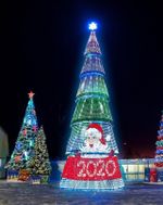 Уличная елка сегментная "Сибирская" (пвх) 24 м