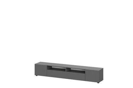 Тумба под телевизор напольная Графит серый 200х35х36