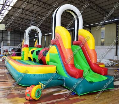 Коммерческий надувной батут "Футбольная площадка" 12*5*4 м