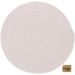 Салфетка на стол 37см «Амели» плетеная молочная