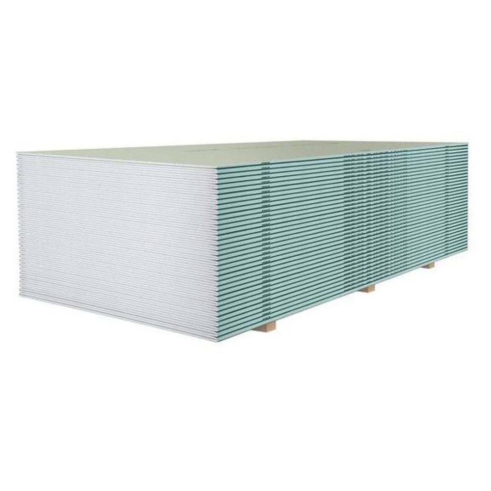 Гипсокартон ГКЛВ Knauf ГСП-Н3 ПЛУК влагостойкий 2000х1200х12,5 мм