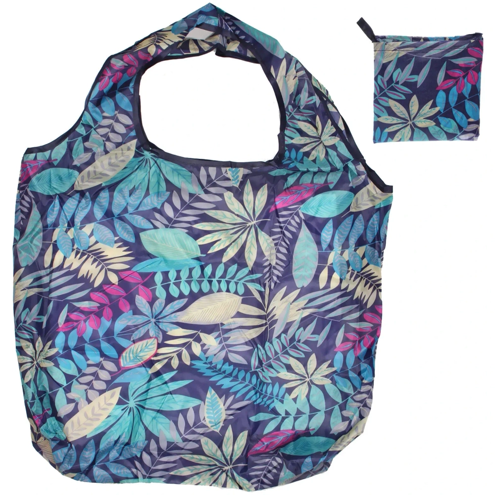 Сумка - шоппер «ИДЕЯДОМА», принт листики,65*46см/нагрузка до 10кг (инд. пакет истикер)