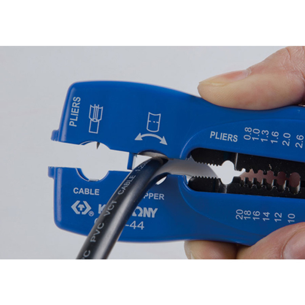 KING TONY (6751-44) Стриппер многофункциональный для зачистки и резки провода