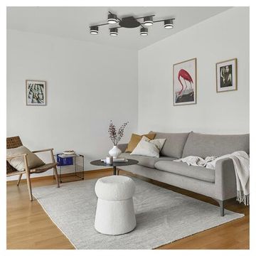 8362/6C COMFI LN 000 черный, металл/акрил Светильник потолочный GX53 LED 6*7W 220V BERTY