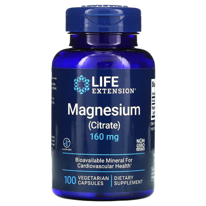 Цитрат Магния, Magnesium Citrate, Life Extension, 100 капсул