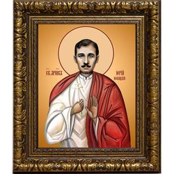 Юрий Новицкий мученик. Икона на холсте.