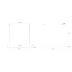 Светильник LED ЭРА Geometria SPO-113-B-40K-036 Block 36Вт 4000К 3000Лм IP40 1200*100*50 черный подвесной драйвер внутри | Декоративные светильники Geometria