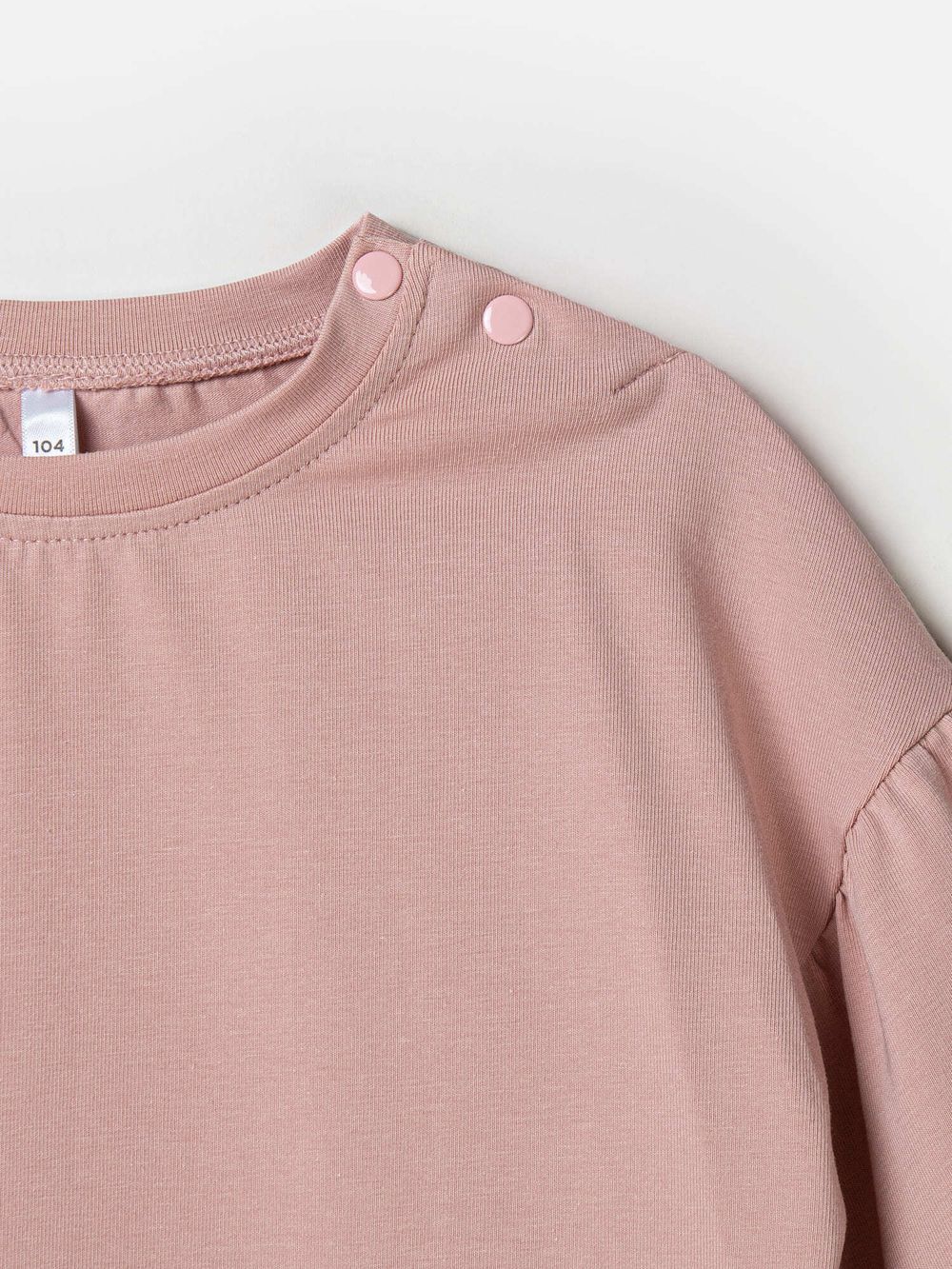 Лонгслив с объемными рукавами "Пудра"