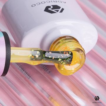 Неоновый гель-лак Marmelado с разноцветной слюдой No2 лимонные дольки, ADRICOCO, 8 мл