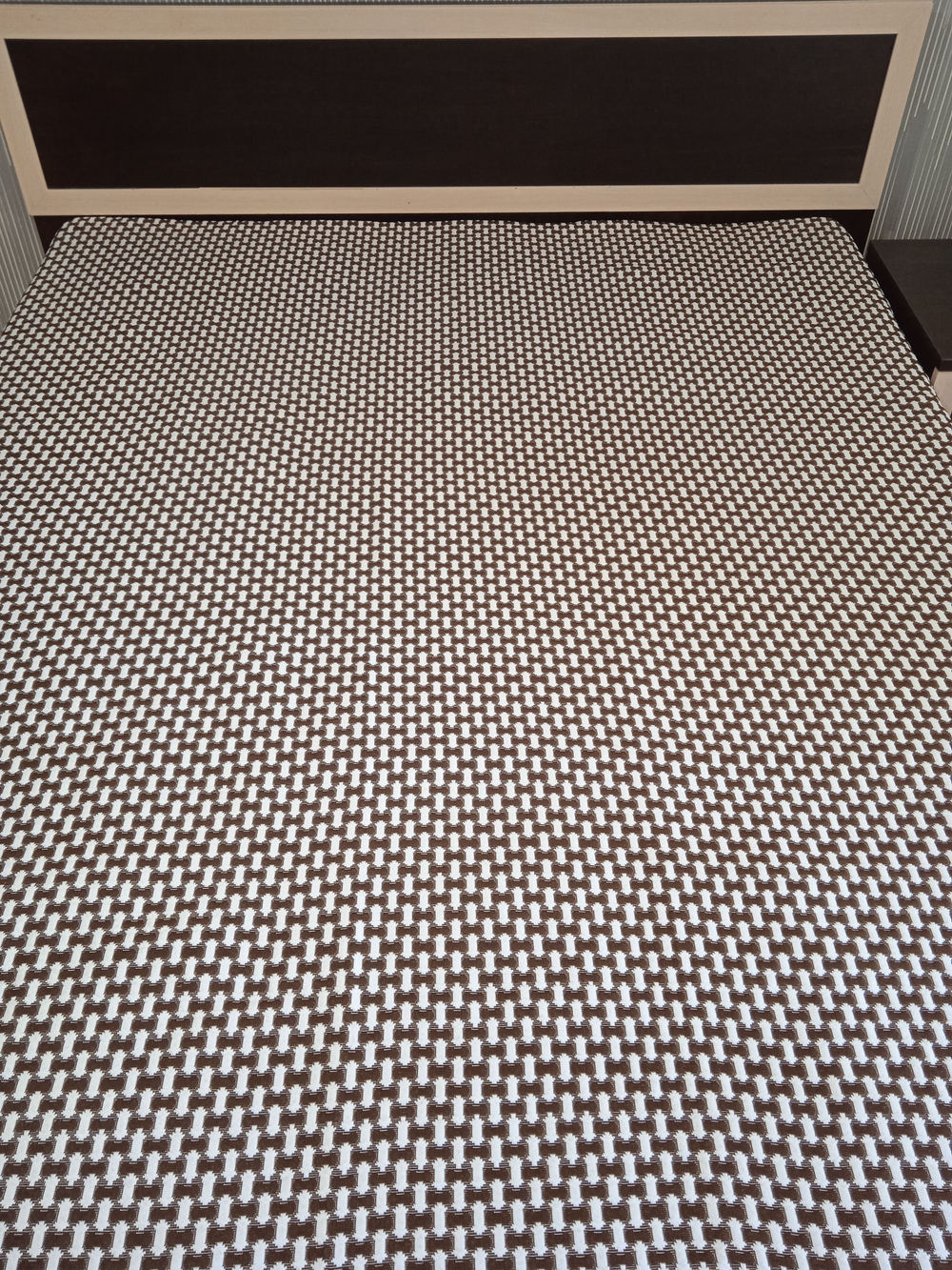 Покрывало жаккардовое двухстороннее Нежность 299-23 коричневый,белый 1,5 (150х200)