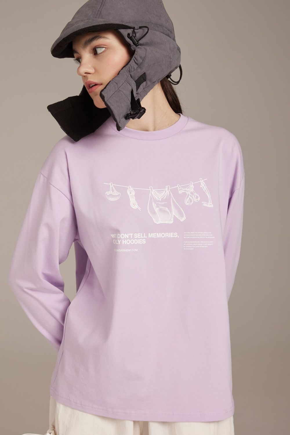 Лонгслив Called a Garment Climber Лавандовый