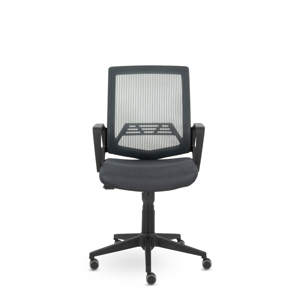 Кресло М-807 Квадро/Kvadro blackPL Ср NET72/E72-к (серый)